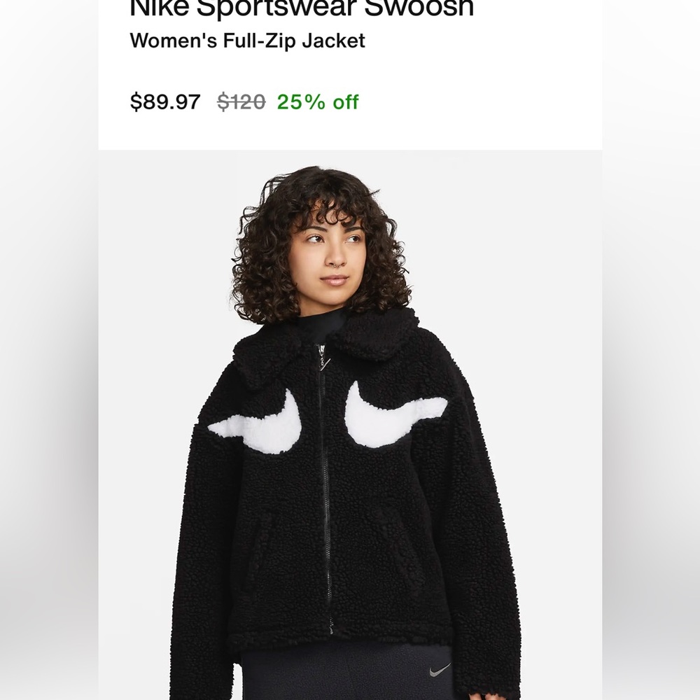 Nike swoosh full-zip jacket